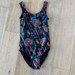 NWT Terez Girls Dylan’s Candy One Piece Swim Suit 14 ~ Black NEW